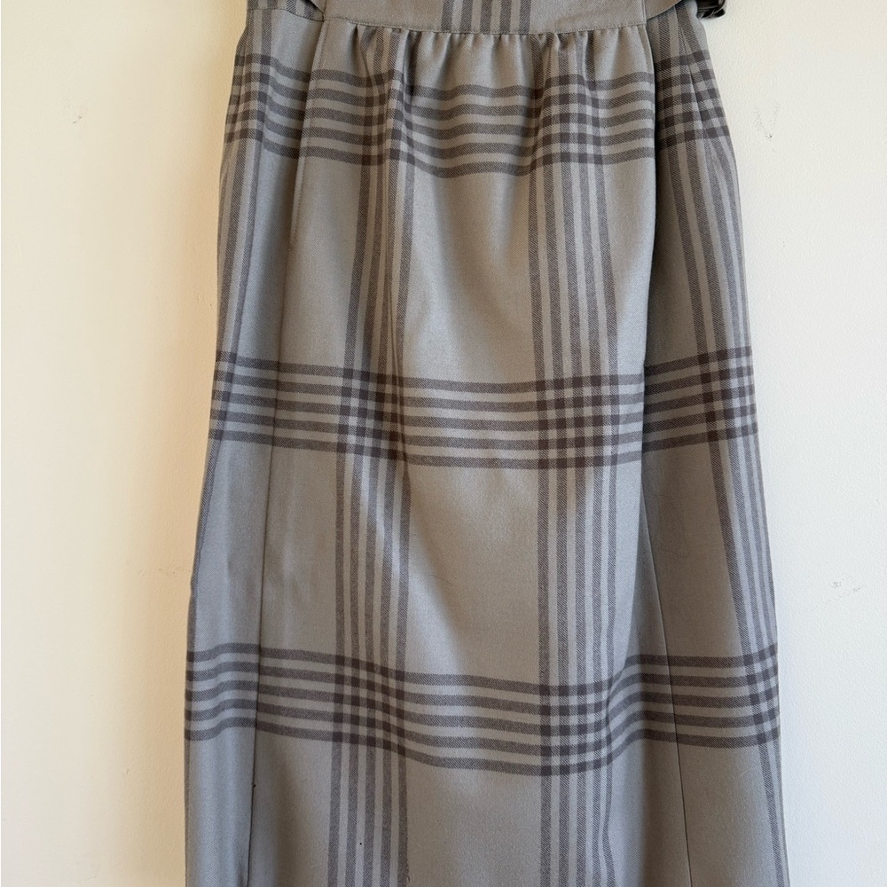 Vintage 80’s Mondi Plaid Wool Wrap Skirt